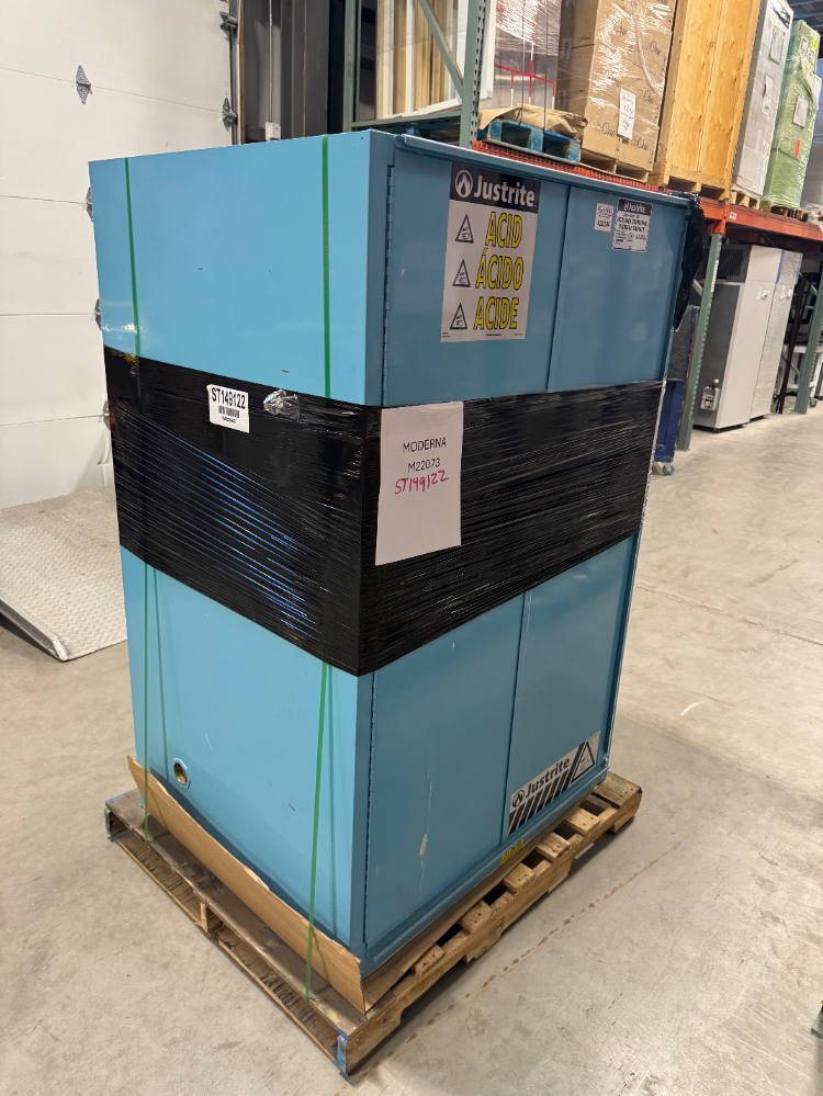 Image of Justrite Sure-Grip EX 90 Gallon Acid & Corrive Storage Cabinet